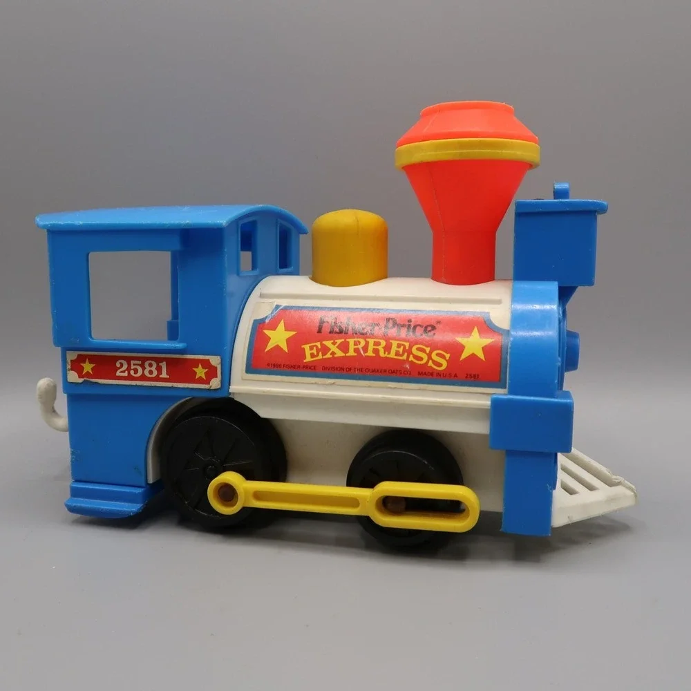 Vintage 1986 Fisher Price Little People Toot Train Car Express Train 2581